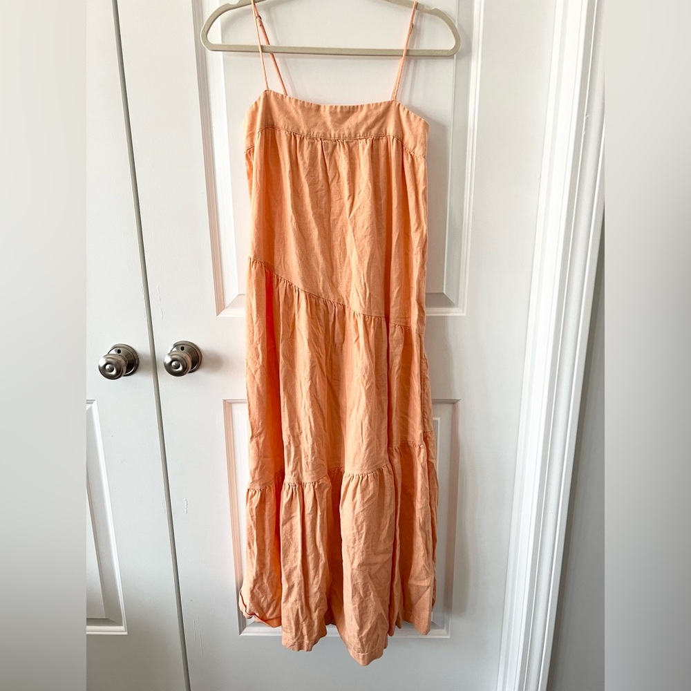 Abercrombie & Fitch Peach Tiered Maxi Dress - Picture 4 of 7
